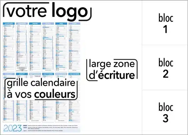 Imprimer sous-main calendrier personnalisé