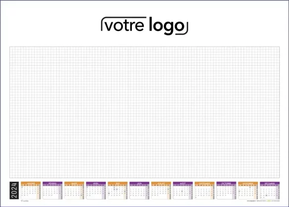 Sous-main personnalisable de bureau pour l'entreprise