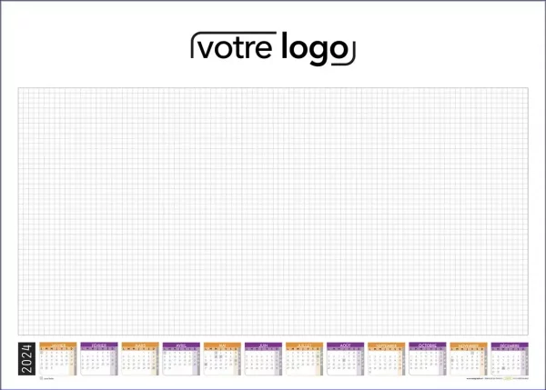 Sous-main personnalisable de bureau pour l'entreprise