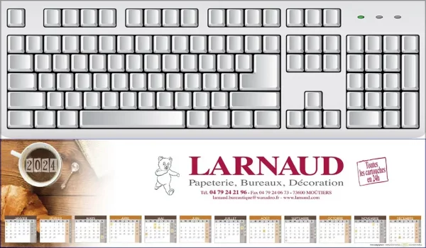 Sous-Main Clavier personnalisables Aquarelle