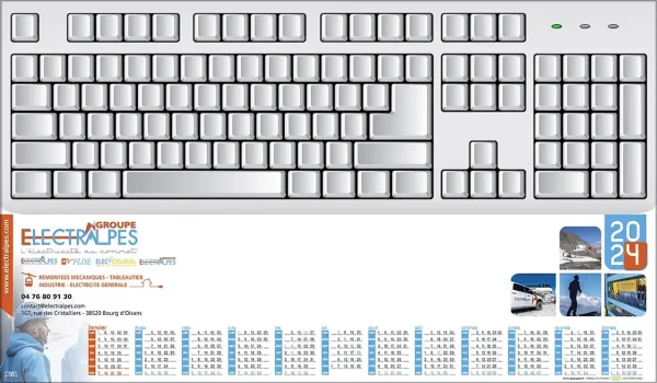 Sous-Main publicitaires Clavier entièrement personnalisable N°3