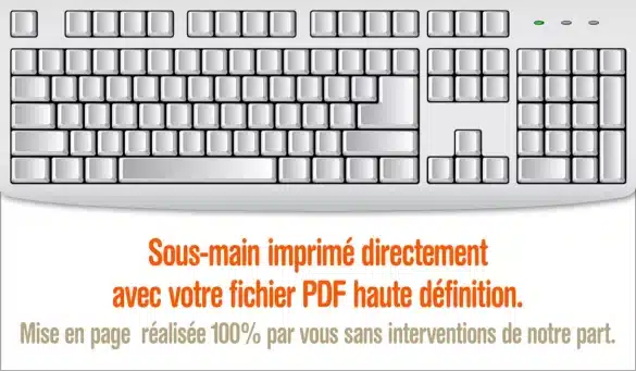 Sous-mains personnalisé pour clavier ordinateur