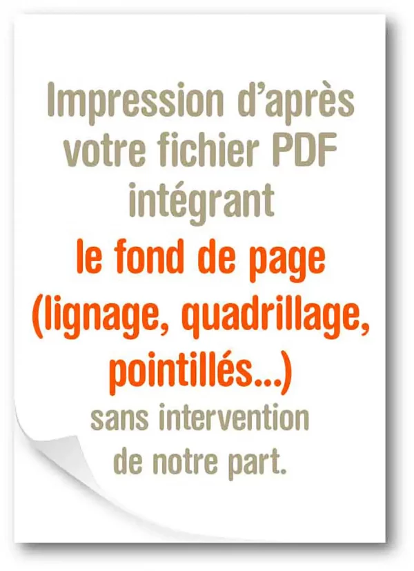 Bloc notes publicitaire fichier pdf