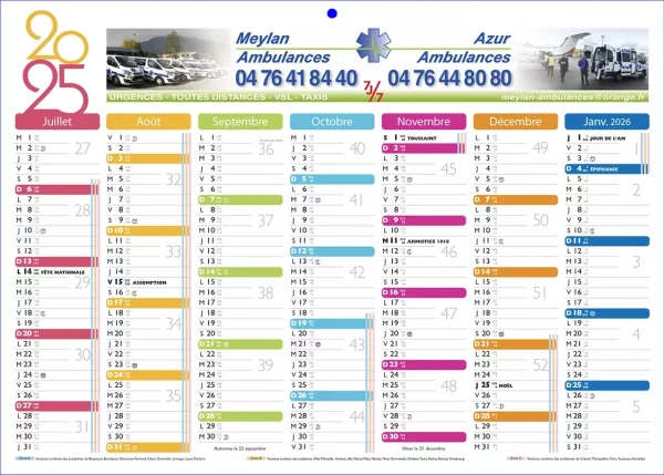 Impression calendrier bancaire publicitaire pour les professionnels