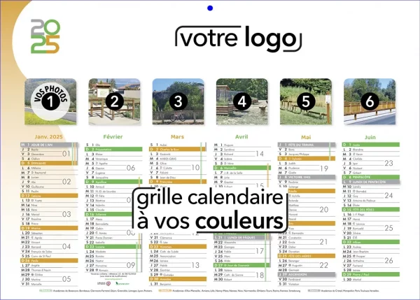 Imprimer mon logo sur un calendrier publicitaire