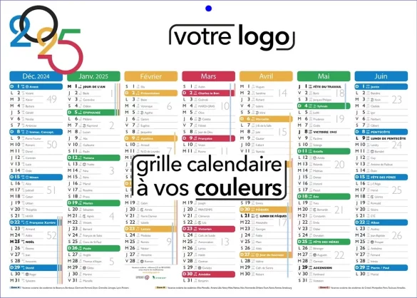 calendriers de poche publicitaires personnalisé d'entreprise