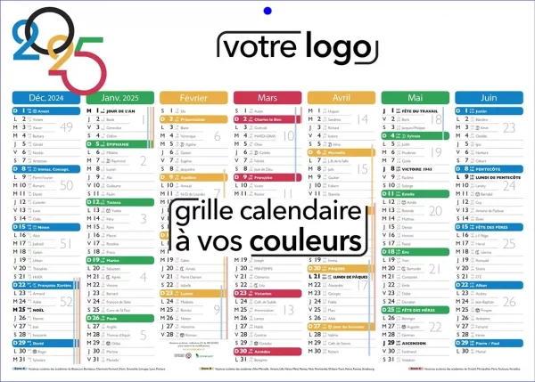 calendriers de poche publicitaires personnalisé d'entreprise