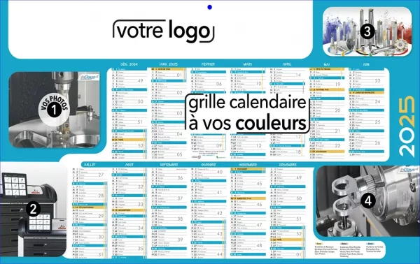 Impression calendrier professionnel publicitaire d'entreprise