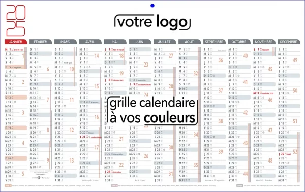 Impression calendrier promotionnel personnalisé pour les entreprises