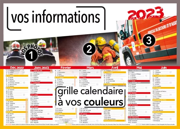 Calendrier du sapeur pompier