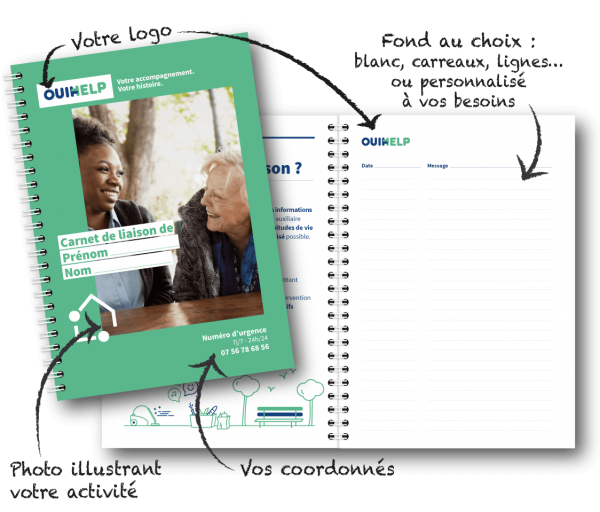 Cahier de liaison personnalisé